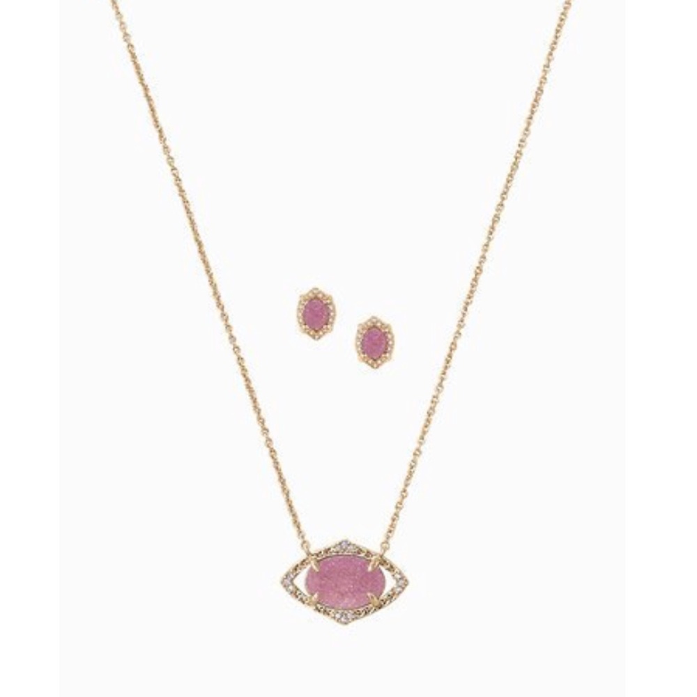 NIB Stella & Dot Gold Charlotte Pendant Set